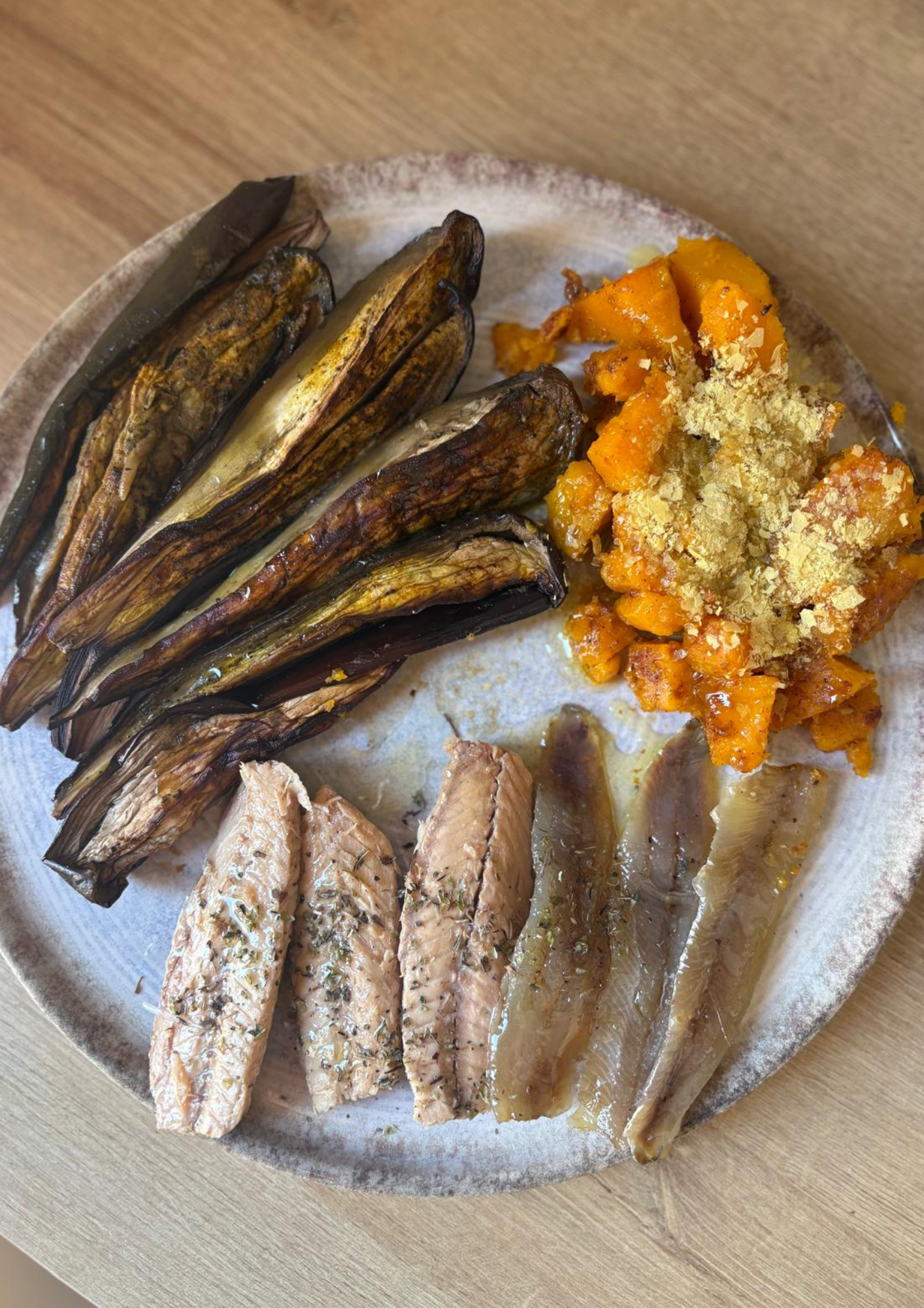 Lee más sobre el artículo Berenjena y calabaza potimarrón asadas